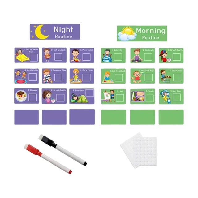 CALENDRIER VISUEL POUR les enfants, tableau de routine pour les ...
