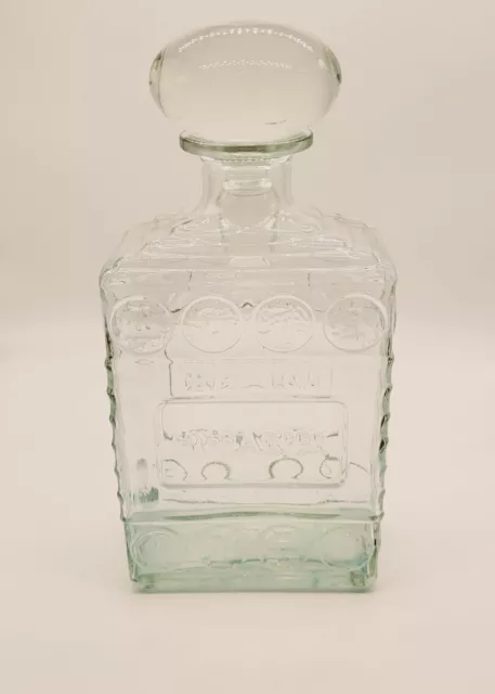Vtg I.W. Harper Kentucky Whiskey Bourbon Glass Bottle Decanter with Stopper