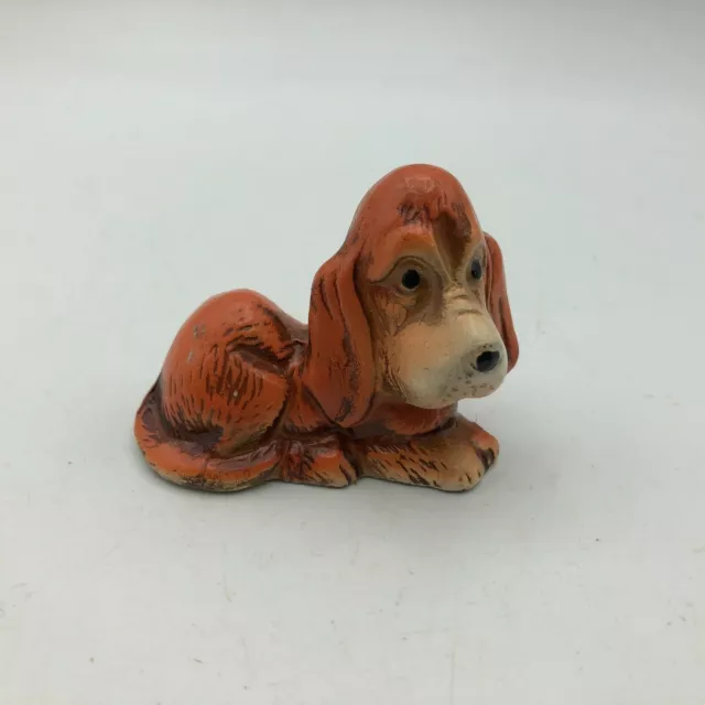 Dog Basset Hound? Puppy Figurine Japan Ceramic Unsure of Breed Vintage Adorable