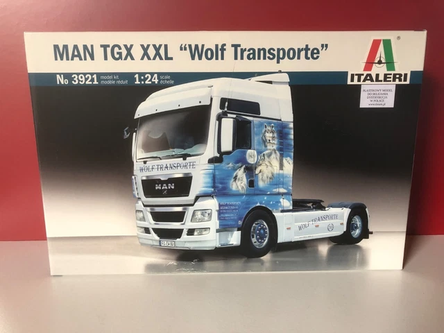 ITALERI 1:24 Camion MAN TGX 18.500 XXL Lion Pro – Maquette Plastique – Nouveaux Détails Et Décalcomanies