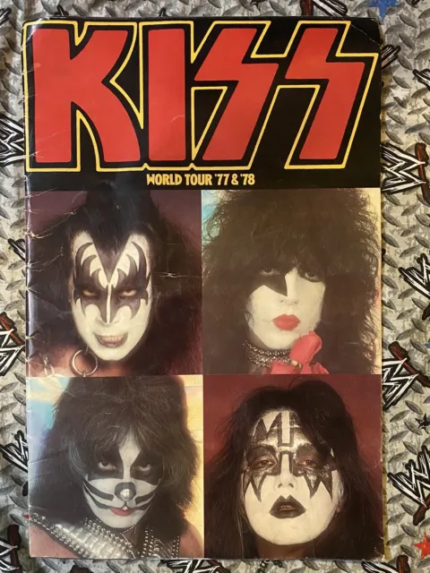 KISS 1977 & 1978 World Tour Concert Program Book Aucoin