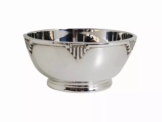 Deco 4" Bowl English Silver Plate c.1900 Silver