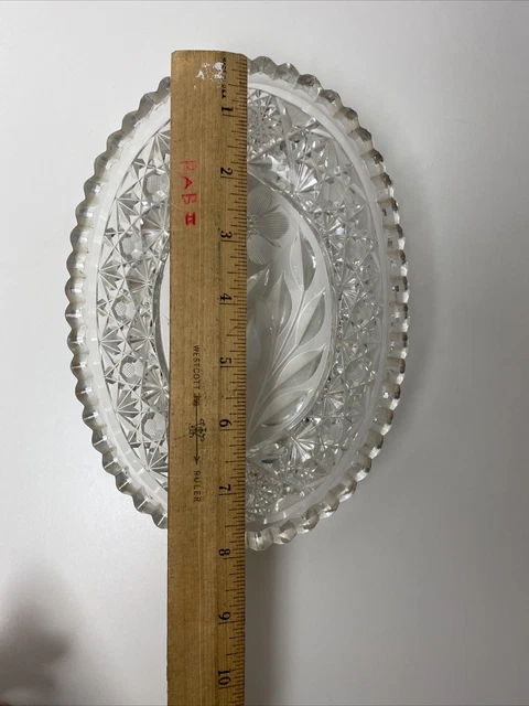 Vintage American Brilliant Cut Glass Bowl/Dish 7