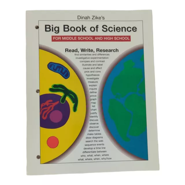 *NEW* Big Book of Science Middle & High School 3 Hole Punched, Zike, Homeschool