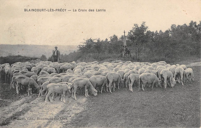Cpa 60 Blaincourt Les Precy / La Croix Des Larris / Sheberger