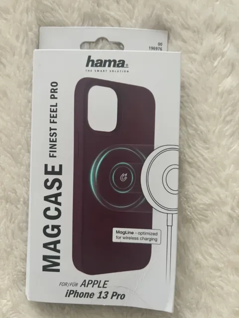 Hama MagCase Finest Feel Pro case for iPhone 13 Pro - Burgundy - Unused
