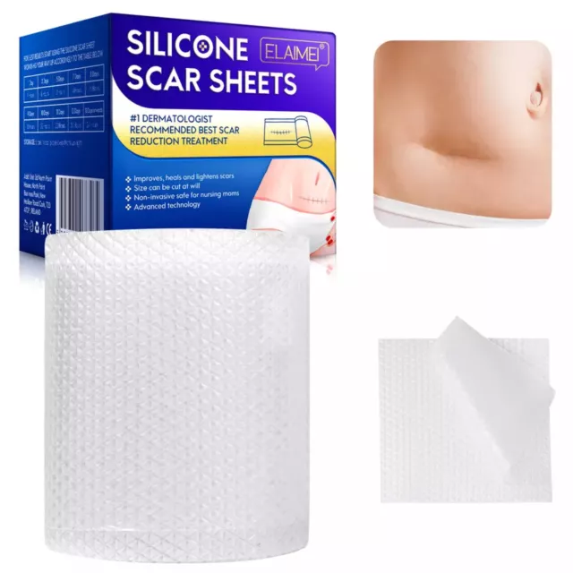 3 m Silicone Scar Tape Sheets Gel Roll Scars Removal Skin Care Treatment Patch