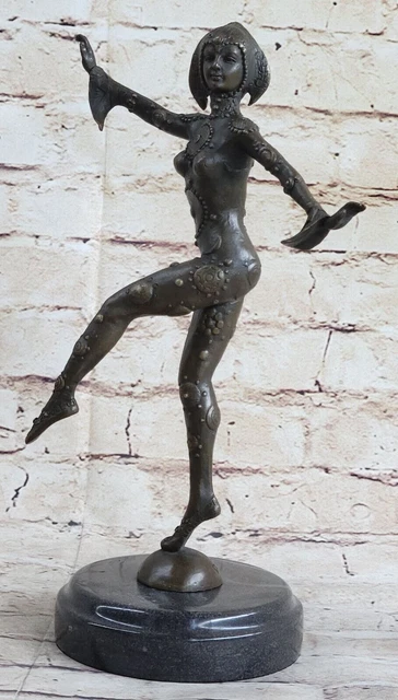 Sharplace Statue Danseuse Fille Résine - Ornement Bureau Et Décoration Chambre Bleu