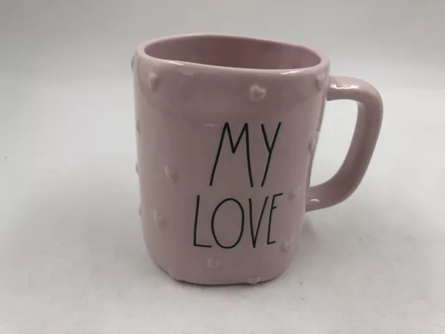 Rae Dunn Ceramic 18oz Pink My Love Coffee Mug DD02B12009