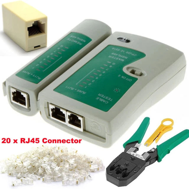 NETWORK KIT RJ45 Cat5e Cat6 Cable Crimping Tester Tool