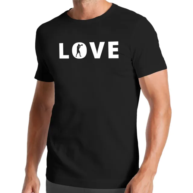 T-shirt Love Boxen - arti marziali MMA Karate Teakwando Muay Thai KO colpo