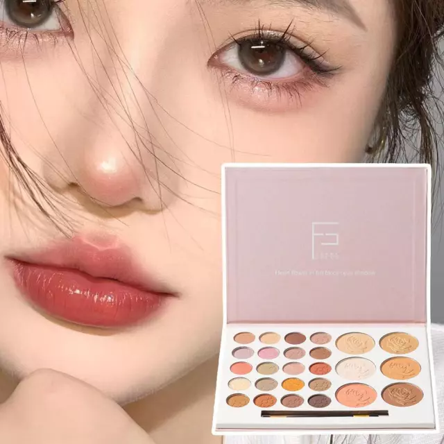 26 Colors Eyeshadow Palette 3in1 Make-up Eyeshadow Blusher Highlight P6J1 F2J3 3