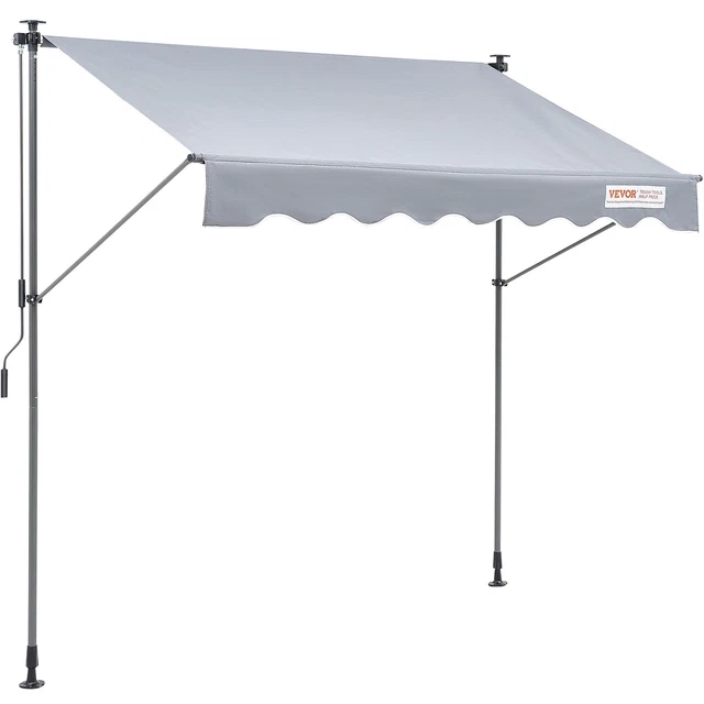 REALN Auvent De Jardin RéTractable, Auvent Autoportant Manuel, Pare-Soleil sans PerçAge avec REALN Auvent De Jardin RéTractable, Auvent Autoportant Manuel, Pare-Soleil sans PerçAge avec