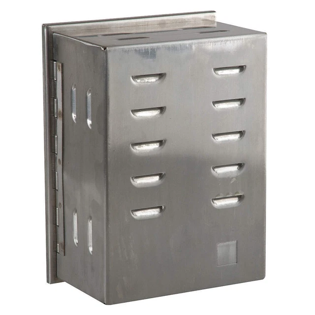 GRAINGER APPROVED 13J047 Tstat Guard,SS,8 7/16x6 1/4x3 11/16in