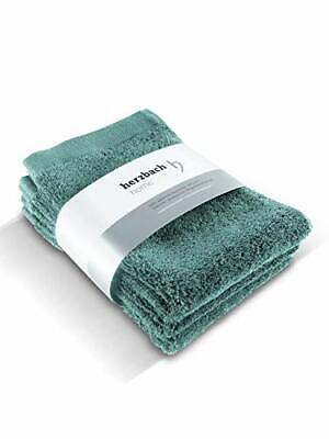 gris argenté Coton Herzbach Home Lot de 3 serviettes essuie-mains 100 % coton égyptien 600 g/m² 30 x 30 cm 33 x 33 cm 