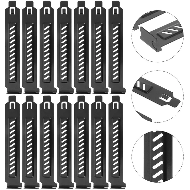 YIMATEECO Lot De 5 Caches De Fente PCI Ventilées En Acier Blanc – Anti-Poussière & Refroidissement Optimal Pour PC