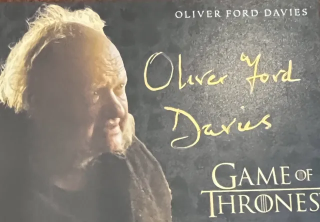 Oliver Ford Davies as Cressen GAME OF THRONES Season 8 Autograph Card Gold Auto