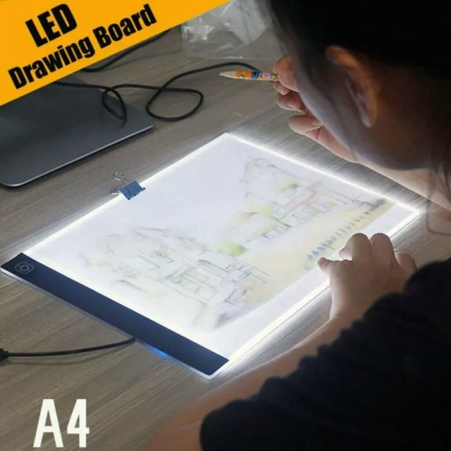 Crafts&Co® Tablette Lumineuse A3, Table Lumineuse Dessin A3 Ultra-mince à  LED Réglable
