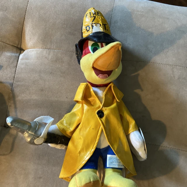 Woody Woodpecker Fireman Plush 17" Tall Toy Network 2003 Stuffed Toy Doll