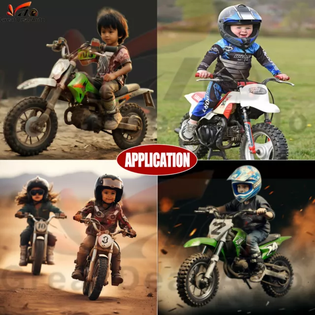 Red 49Cc Mini Motor Dirt Bike Kids Pocket Rocket Pee Wee Motorcycle Atv 50Cc 2