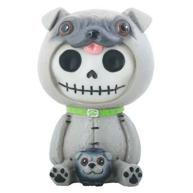 SUMMIT COLLECTION Furrybones Pugsly Signature Skeleton in Pug Dog Costume with