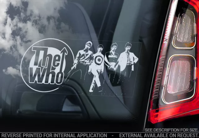 The Who - Car Window Sticker - Punk Rock Band Music Tommy Mod Decal Sign - V02