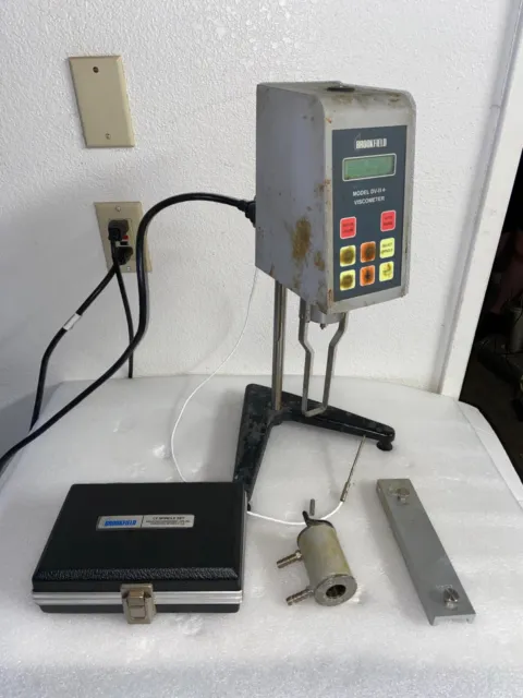 Brookfield Dv-Ii+ Lv Viscometer Lvdvii+ With Lv Spindles / Spindle Guard / Stand