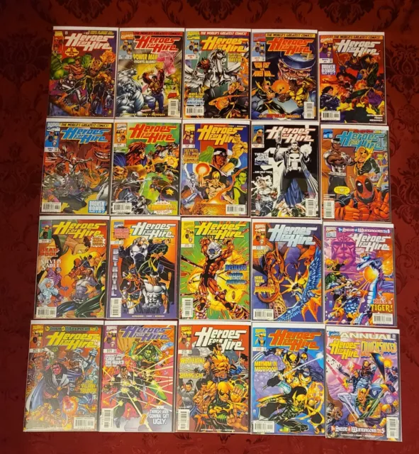 Heroes For Hire 1997 1-19 + Annual Complete Series Marvel Luke Cage Iron Fist
