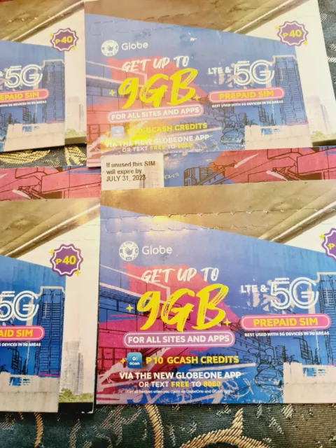 GLOBE 5G sim card (Gcash Roaming) ❤️売り出し最激安❤️