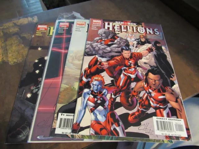 New X-Men Hellions #1 2 3 4 Marvel Mini Series Comic Book Set 1-4
