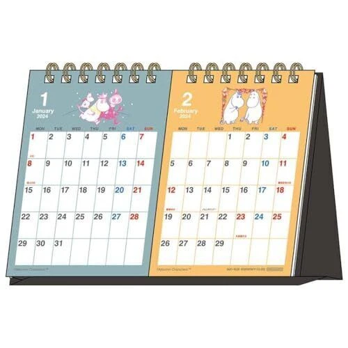 Sunstar Stationery Moomin 2024 Calendar Tabletop Moomin S8520550