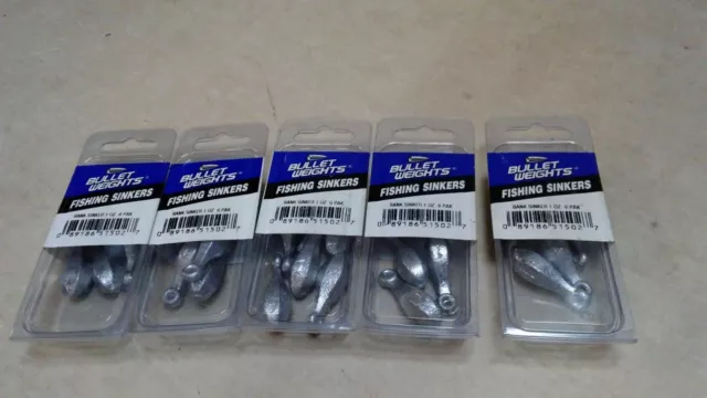 1 OUNCE FISHING SINKERS 25 PIECES🎣1 OUNCE LEAD WEIGHTS🎣1 Oz BANK