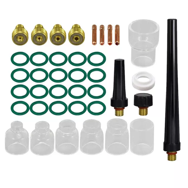 TIG Gas Lens Collet Body Cup Kit DB SR WP 9 20 25 TIG Schweissbrenner 39 Teile