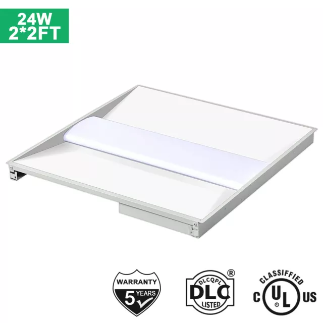 2 PacK LED Troffer Flat Panel Light Ceiling Fixture 2x2 2x4FT 24W 30W 34W 40W