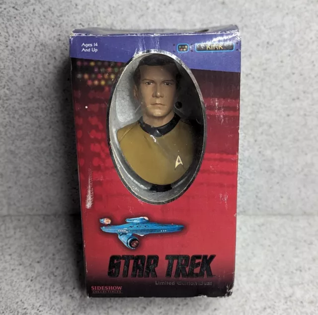 Star Trek KIRK 7" Sideshow Bust 8401 No 164 of 5000 LIMITED EDITION 2003 TOS