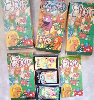 Asmodee Élixir Jeu de société Asmodée 1ère Edition FR 1993 Jeu de cartes Elixir rare 
