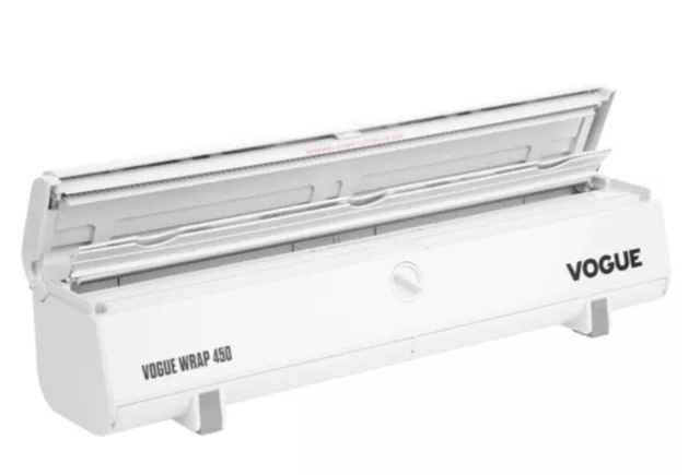 Película adhesiva, papel de aluminio y pergamino para hornear Vogue Wrap450 Dispanser cw202