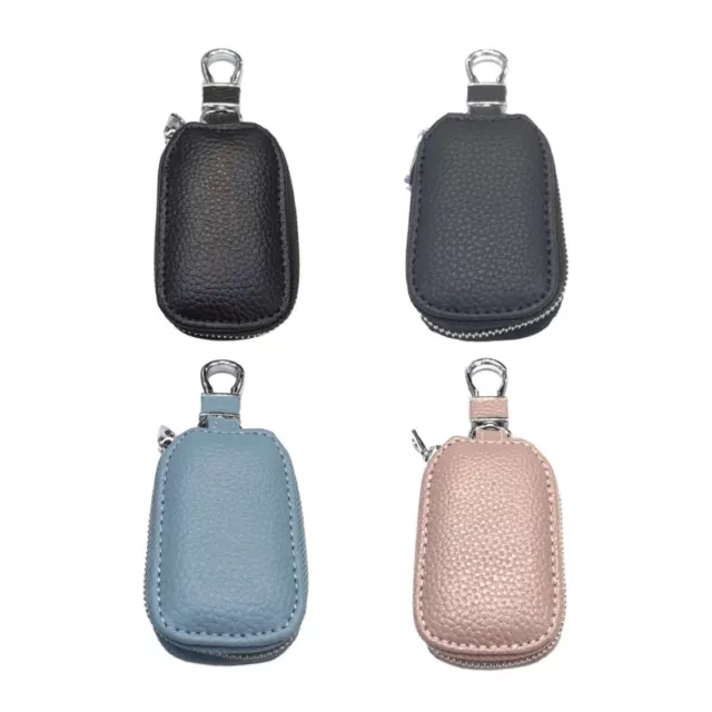 Leather Car Keychain Key Holder Wallet Korean Style Car Key Case with