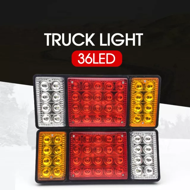 12V 36LED Tail Lights Rear Ute Trailer Caravan Truck Boat Car Indicator Lamp