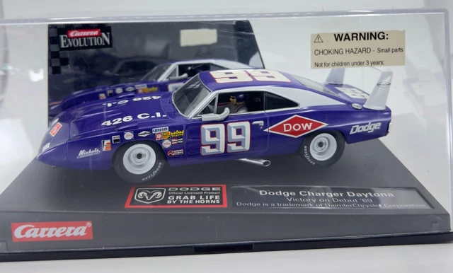 Voiture Slot Racing Carrera 1/32 - Dodge Charger Daytona N°99 1969 - Neuf