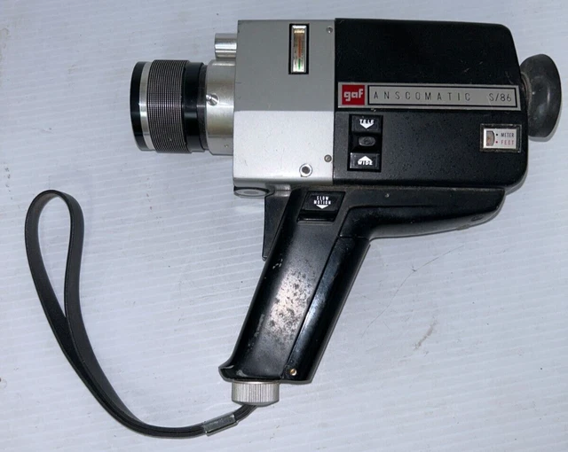 Vintage GAF Anscomatic S/86 Super 8 Film Movie Camera (fc204-3/b036)
