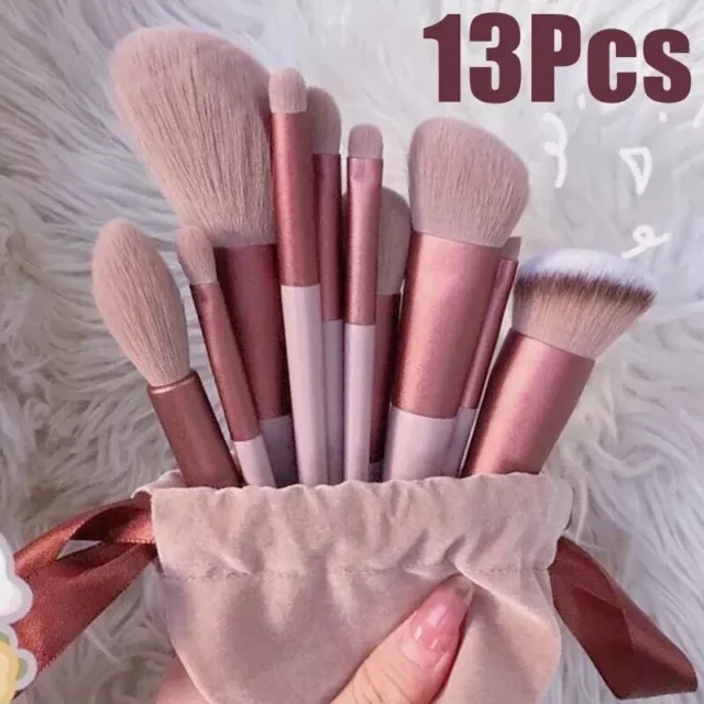 13 Stück Make-up Pinselset Frauen Kosmetik Make-up Werkzeuge mit Tasche