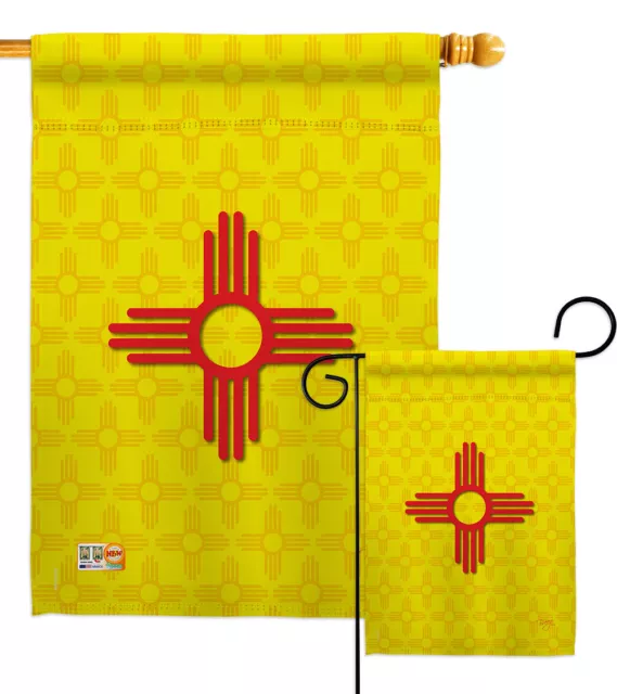 New Mexico States native santa fe hispanos  Garden Hosue Yard Flag