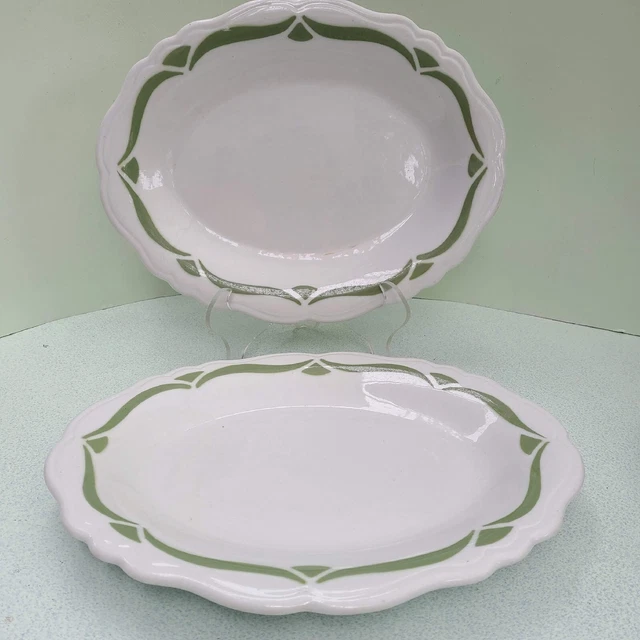 VINTAGE SHENANGO CHINA Restaurant Ware Dinner Plates/ Platters 2 Of 12