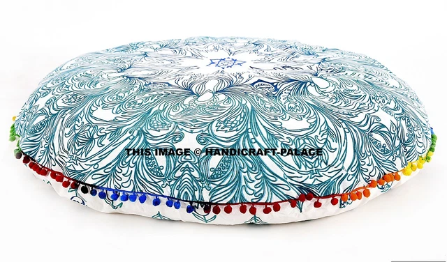 POÄNG footstool cushion, Hillared beige - UK