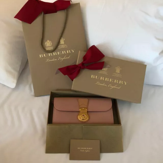 BURBERRY Long Wallet Pink Goid jp