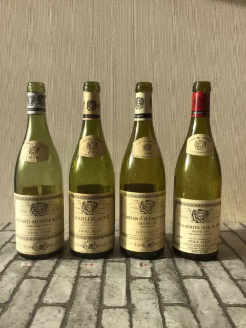 LOUIS JADOT CHARLEMA GNE no cork empty bottles set of 4 pcs　T3456