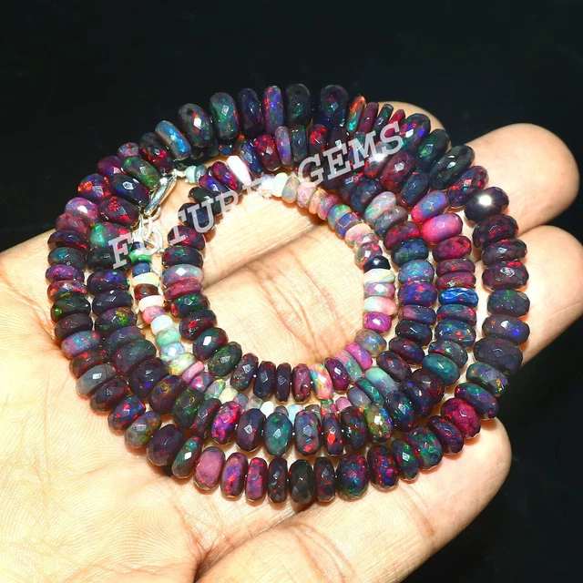 Opal Beads Faceted Beads Gemstone Opal Precious Opal Galaxy Opal Gift  NP-4303
