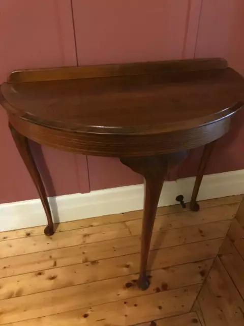 Vintage Mahogany Half Round Table