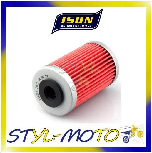 FILTRO ACEITE MOTOR Primario ISON 155 = Hiflo HF155 KTM 690 Enduro 2008 ...